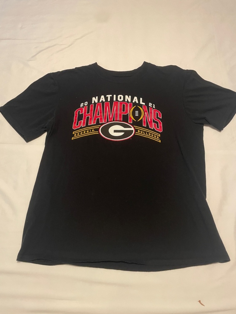 Fanatics Georgia Bulldogs 2021 National Champions Black T-Shirt Size small